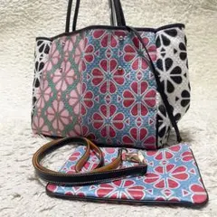 【希少】ケイトスペード　2way トートバッグ　エブリシング　スペードフラワー