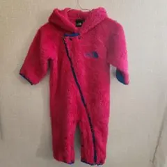 THE NORTH FACE ボアロンパース 　フード付き　80cm