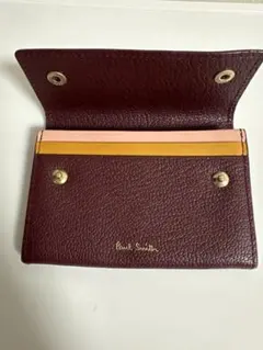 ポールスミス　カードケース　名刺入れ　メンズ　レディース　牛革