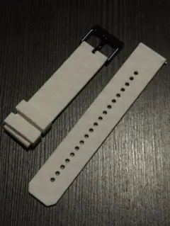 値下げ中！22mm ホワイト シリコンバンド 六角形パターン
