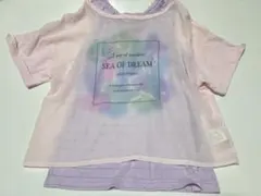 メゾピアノジュニア　シェルモチーフ　シフォンTシャツ　タンクトップ　160のサムネイル