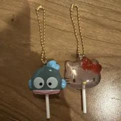◇サンリオキャラクターズ　カラフルキャンディチャーム　キティハンギョドン