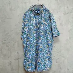 美品　キャロウェイ GOLF　ボタンダウン　 半袖　Tシャツ 総柄 トップス