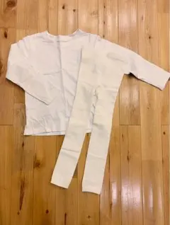 白レギンス、白無地Tセット