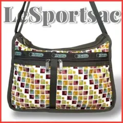 美品 レスポートサック ショルダーバッグ ポーチ 小物入れ カラフル 総柄