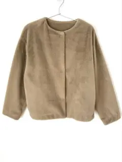 ユニクロ　ノーカラーファージャケット