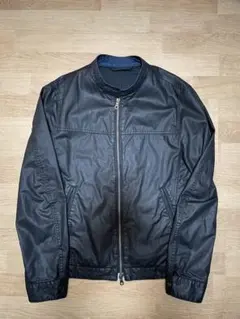 極美品/希少色】dunhill ダンヒル レザージャケット 羊革 ブルー M