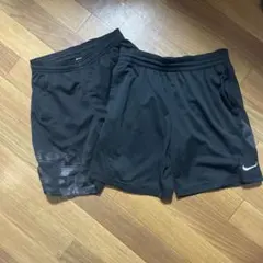 adidas NIKEブラック 迷彩柄 ショートパンツセット