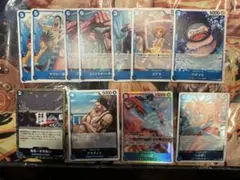 ワンピースカード ジンベエ sr 青ジンベエ デッキパーツ リーダー付