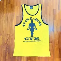 GOLD'S GYM タンクトップ Sサイズ イエロー トレーニング