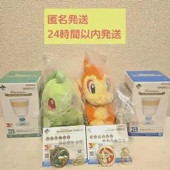 ポケモン 30周年1番くじ チコリータ、ミズゴロウ、グラス セット