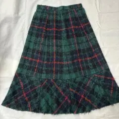 tricotコムデギャルソン モヘアチェックスカート