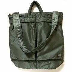 最新モデル✨超美品 ポータータンカー ヘルメットバッグL セージ 吉田カバン