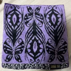 ANNA SUI 蝶模様 タオルハンカチ