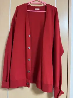 GU レッド カーディガン Lサイズ
