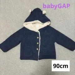 baby GAP ベビーギャップ アウター くま ニットネイビー18-24M