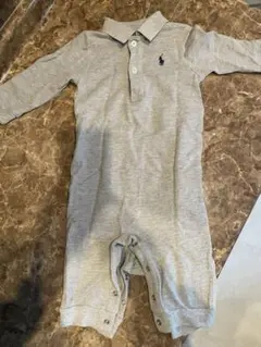 Ralph Lauren グレー ポロシャツロンパース 70
