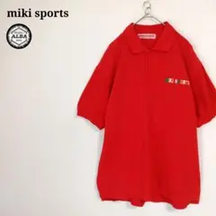 miki sports　ミキハウス　刺繍　国旗柄　80s　90s　赤　M　半袖のサムネイル