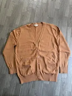 CAMPURE キャメルVネックカーディガン