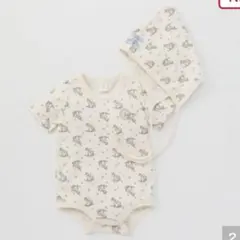 バースデイ　cottoli コトリ　ロンパース　ボンネット　新品タグ付き　80