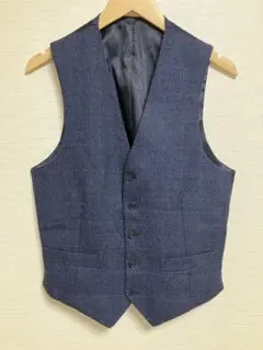 【URBAN RESEARCH】ウール混 ジレ ベスト メンズ チェック柄