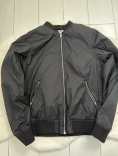 H&M ブラック MA-1ジャケット 158 US 12-13Y
