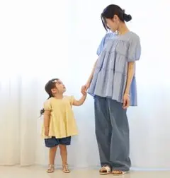 petit main LIEN 親子リンクコーデ　楊柳チュニック