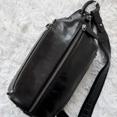 ✨美品✨キノーファー ボディバッグ イントレチャート オールレザー シルバー金具