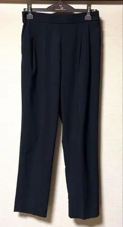 GLOBAL WORK ウツクシルエットDRYテーパードパンツ 黒