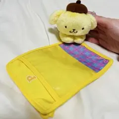 ポムポムプリン　ぬいぐるみ　マスコット付き　フォトケース