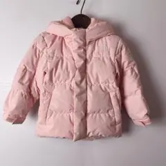 ノースフェイス　キッズ　ダウンジャケット　100 ベビーピンク　アウター　古着