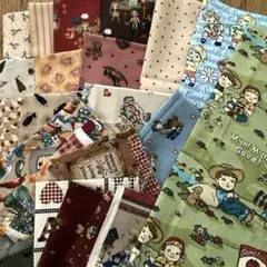 生地　カントリーはぎれ　詰め合わせ200g強