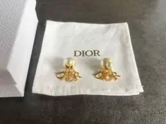 【完全正規】【美品】Diorトライバル クリップイヤリング パール ロゴチャーム