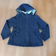 140-150★組曲　裏ボアジャケット　コート　アウター　紺ネイビー