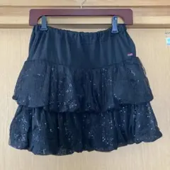 mezzopiano フリルスカート 黒