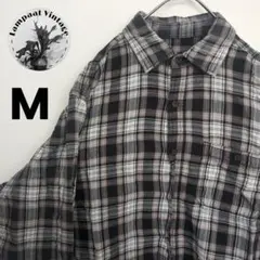 US古着 フランネルシャツ FADEDGROLY ブラック M