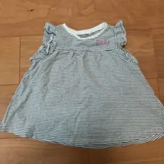 FAVOURITE VEST ボーダー フリル ワンピースのサムネイル