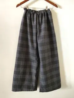 現代風モンペМ〜L★播州織先染め綿100%♡イージーパンツ♡生地ラスト