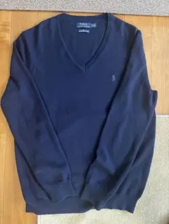 Polo Ralph Lauren Vネックニット スリムフィット　ネイビー Sのサムネイル