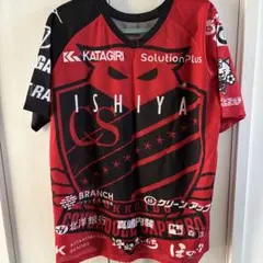 北海道コンサドーレ札幌 ISHIYA サッカー応援用シャツ 赤黒