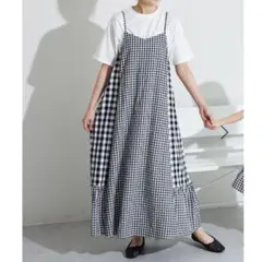 【新品タグ付き★完売品】PAIR MANON ギンガムチェック キャミワンピース