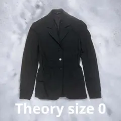 【美品】Theory テーラードジャケット ブラック サイズ0 2026年最新】theory カラー：ブラック系 レディース テーラード
