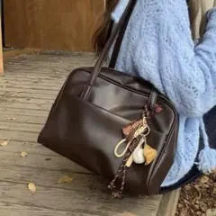 SHEIN ブラウン ショルダーバッグ
