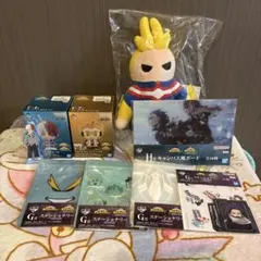 一番くじ　僕のヒーロアカデミア　SOFVICちゅ2種+オールマイトぬいぐるみ