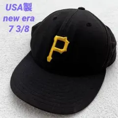 キャップ 帽子 古着 メジャーリーグ パイレーツ ニューエラ 59 7 3/8