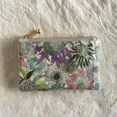 ハンドメイド　ミニポーチ　　　　　　　　　　　　　　　リバティ　スモールスザンナ