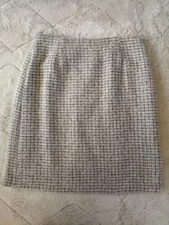 index ピンクベージュ系 ツイード タイトスカート