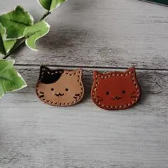 猫ちゃんブローチ2個セット②