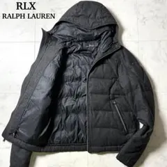 RLX RALPH LAUREN ウール ダウンジャケット フード XS グレー