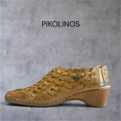 PIKOLINOS ピコリノス 本革 グルカサンダル 編み込み 35 ブラウンのサムネイル